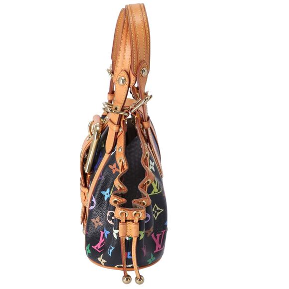 Louis Vuitton x Murakami Theda GM Monogram Multicolore Handbag M92345 Black - Picture 2 of 8